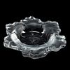 LALIQUE "CAPUCINES NASTURTIA" FROSTED CRYSTAL BOWL