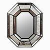 20TH C. ETCHED VENETIAN OCTAGONAL FORM MIRROR