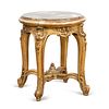 ITALIAN NEOCLASSICAL MARBLE TOP SIDE TABLE