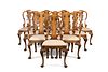 SET OF TEN SMITH & WATSON "GEORGE I" DINING CHAIRS