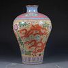 A Fencai Porcelain Meiping Vase