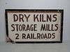 Wood Hand painted Railroad sign