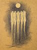 § Enrique Romero Santana (Spanish, b. 1947) Standing figures various sizes, pen and ink (3) <br>Othe