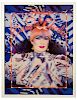 § Zandra Rhodes (British, b. 1940) A signed artist's proof photo lithograph for the 1995 publication