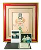 Rare Red Skelton 'That's My Point' Drawing w/COA