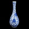 Chinese "Peony Blossom" Blue and White Vase