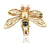 VINTAGE GOLD 'INSECT' BROOCH