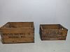 Two Wausau brewing crates