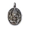 An Indian locket. The front designed as the Hindu deity Ganesha, to the plain surmount loop and reve