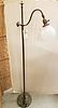 METAL FLOOR LAMP WITH GLASS SHADE
