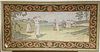 FRAMED PAINTING ON CANVAS WOMEN GOLFING 42-1/2" X 91"