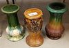 LOT 3 POTTERY PLANT STANDS 13" AND 13 1/2"