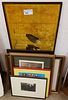 LOT 6 FRAMED ITEMS ETCHINGS, PRINTS ETC.