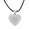 SWAROVSKI - a pendant and ear pendants. To include a colourless paste heart-shape pendant, suspended
