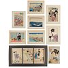Grp: 9 Modern Japanese Woodblock Prints Hiroshige