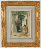 William Bouguereau Watercolor Painting