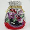 Judith Leiber "Jeweled" Minaudiere Clutch, Drawstring Bag. Signed.