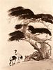 Chin San Long Photograph - Two Cranes Under a Tree