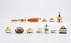 Grp: 13 French Limoges Porcelain Boxes Food