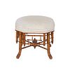 French Faux Bamboo Aesthetic Movement Stool