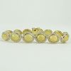 AIG Certified 18.43 Carat Cabochon Opal, 3.25 carat Round Cut Diamond and 14 Karat Yellow Gold Bracelet.