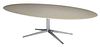 Florence Knoll White Marble and Chromed Dining Table