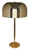 Mid Century Modern Brass Dome Table Lamp