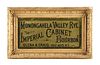 MONONGAHELA VALLEY RYE IMPERIAL CABINET REVERSE PAINTED GLASS.