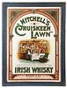 MITCHELL'S IRISH WHISKEY CARDBOARD ADVERTISEMENT.