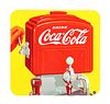 PORCELAIN COCA-COLA FOUNTAIN SYRUP DISPENSING SIGN.