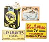 LOT OF 4: CIGAR LITHOGRAPH ADVERTISEMENTS.