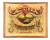 FRAMED PAPER LITHOGRAPH AETNA INSURANCE CO. ADVERTISEMENT.