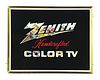 ZENITH TV MOTION DISPLAY SIGN.