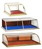 LOT OF 3: COUNTERTOP COUNTRY STORE DISPLAY CASES.