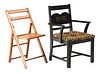 LOT OF 2: ADVERTISING CHAIRS.