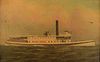SHIP PORTRAIT OF THE STEAMSHIP GAY HEAD OIL PAINTING