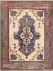 Antique Shabby Chic Persian Khorassan Rug 13 ft 6 in x 10 ft (4.11 m x 3.05 m)