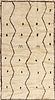 Vintage Moroccan Beni Ourain Rug 8 ft x 4 ft 4 in (2.44 m x 1.32 m)