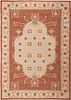 Vintage Swedish Flat Woven Rug 9 ft 5 in x 6 ft 8 in (2.87 m x 2.03 m)