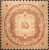 Antique French Aubusson Square Area Rug 15 ft 2 in x 14 ft 8 in (4.62 m x 4.47 m)