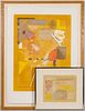 ROBERT RUSSELL (20TH/21ST C) MIXED MEDIA (2 WORKS)