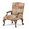 Louis XV-Style Fauteuil with Aubusson Upholstery 