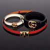 3 Luxury Ladies' Belts: 2 Gucci, 1 Hermes
