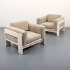 Pair of Tobia Scarpa "Bastiano" Lounge Chairs