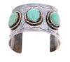 Large Navajo Sterling Cerrillos Turquoise Cuff