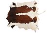 Exotic Tri-Colored Premium Cowhide With Tail