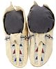 C. 1880 Southern Cheyenne Beaded Hide Moccasins