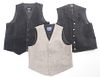 Suede Conceal Carry & Canvas & Wool Men's Vests
