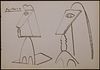 Pablo Picasso Attr. : Sculpture Sketch