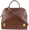 HERMES BROWN X GOLD EPSOM MACPHERSON BOLIDE WITH STRAP